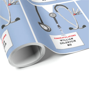 Medical School Graduation Gift Wrapping Paper
