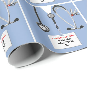 Medical School Graduation Gift Wrapping Paper