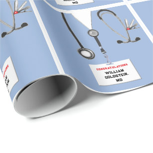 Medical School Graduation Gift Wrapping Paper