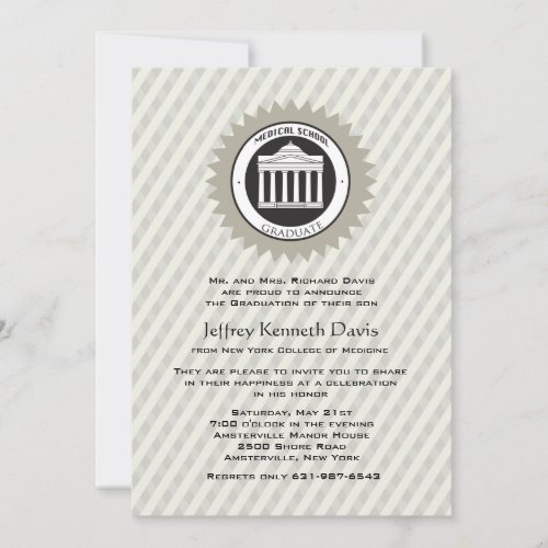 Medical School Graduation Invitation