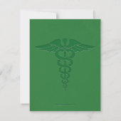Medical School Graduation Invitation - Letterpress (Back)