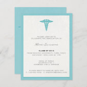 Medical School Graduation Invitation - Letterpress (Front/Back)