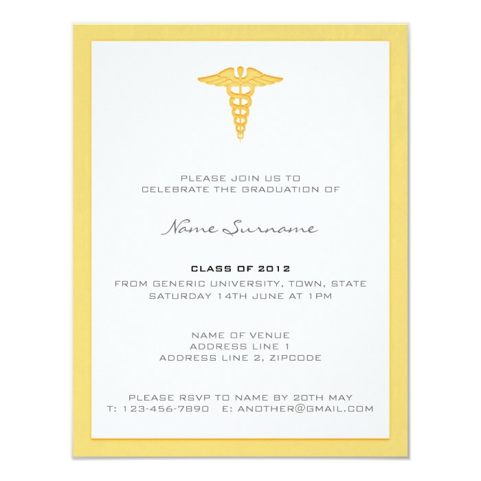 Medical Graduation Invitations 5