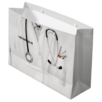 Medical School Graduation Large Gift Bag by partygames at Zazzle