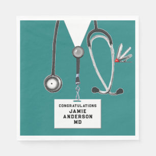 Medical School Graduation Napkins