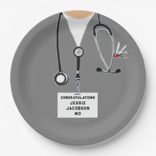 Medical School Graduation Paper Plate