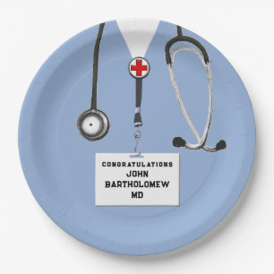 Medical School Graduation Paper Plates
