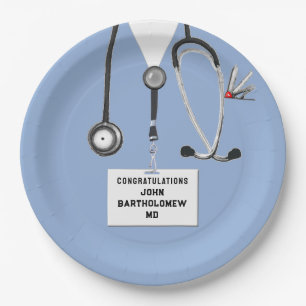 Medical School Graduation Paper Plates