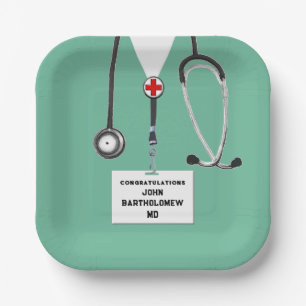 Medical School Graduation Paper Plates