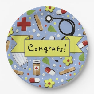 Medical School Graduation Paper Plates