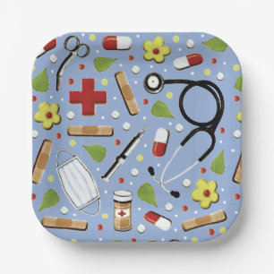 Medical School Graduation Paper Plates