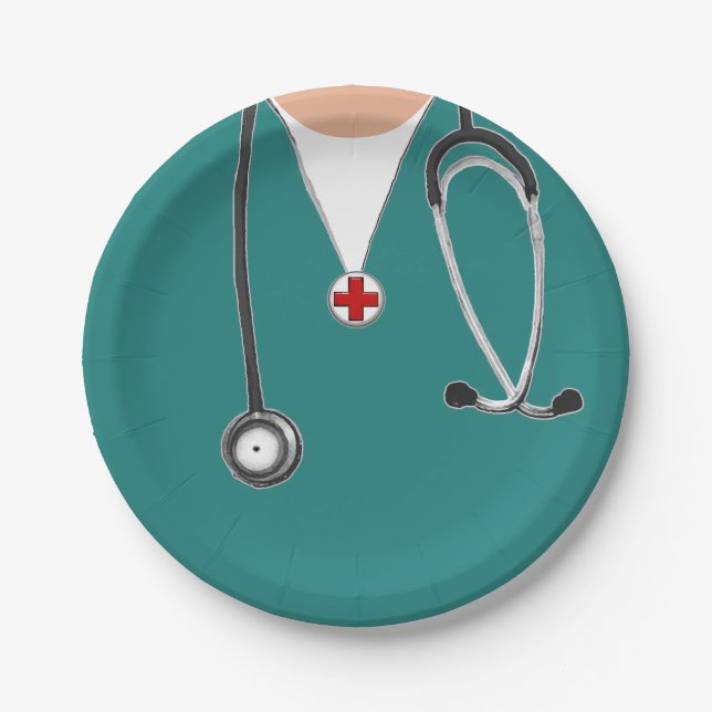 Medical School Graduation Paper Plates (Front)
