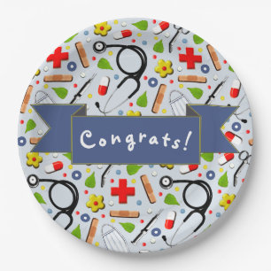 Medical School Graduation Paper Plates