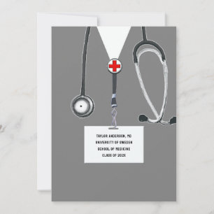 Medical School Graduation Party Invitation
