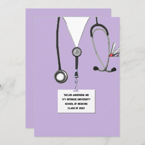 Medical School Graduation Party Invitation