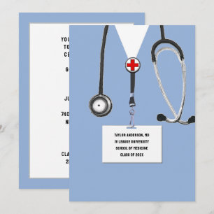 Medical School Graduation Party Invitation
