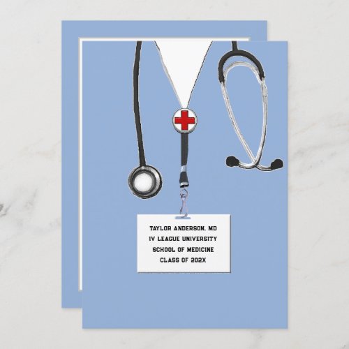 Medical School Graduation Party Invitation