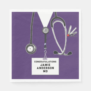 Medical School Graduation Party Napkins