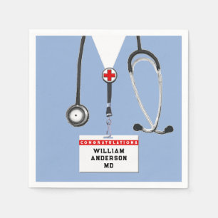 Medical School Graduation Party Napkins