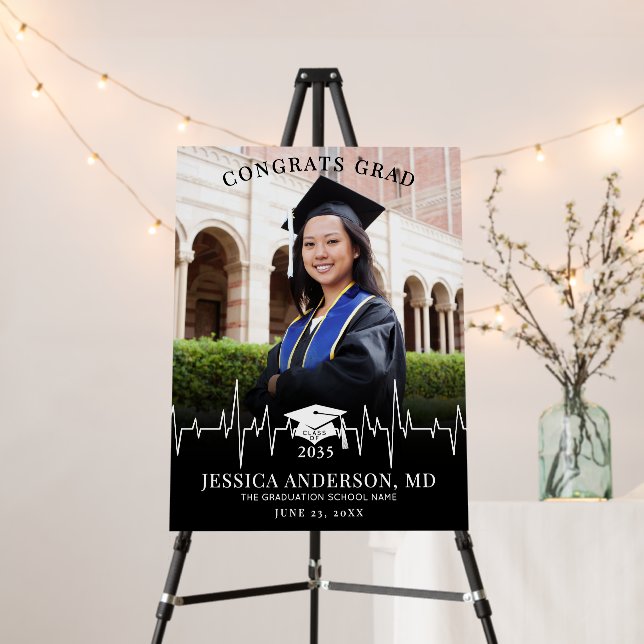 Medical School Graduation Photo Sign (In Situ (Stand))