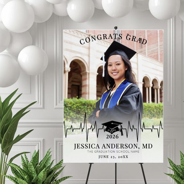 Medical School Graduation Photo Welcome Sign (Medical School Graduation Photo Welcome Sign)