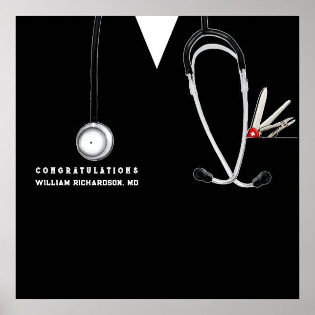 Medical School Graduation Poster (Front)