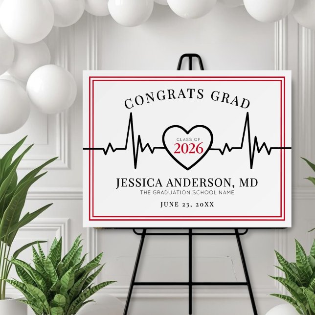 Medical School Graduation Sign (Doctor Nursing Medical School Graduation Sign )