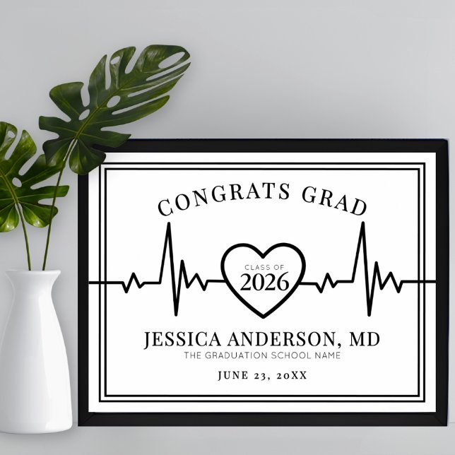 Medical School Graduation Sign (Medical School Graduation Sign)