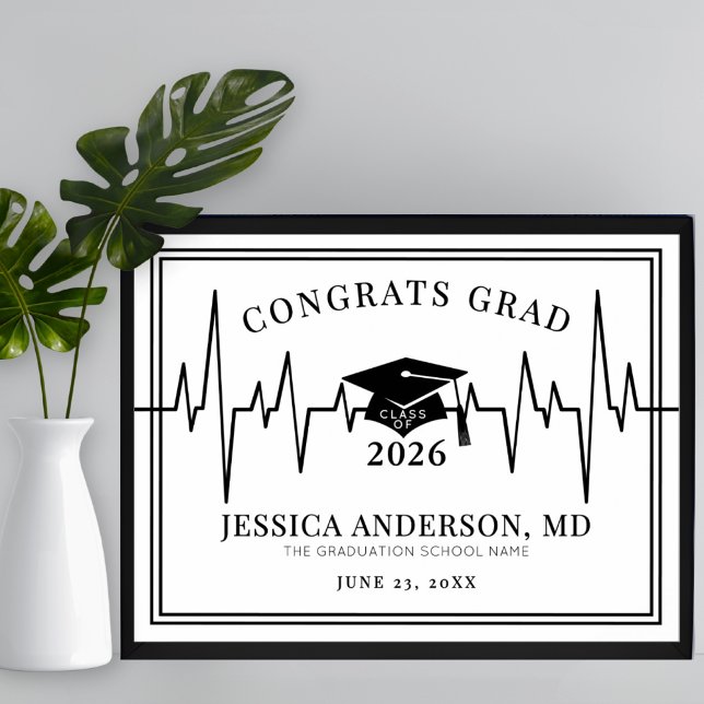 Medical School Graduation Sign (Medical School Graduation Sign)