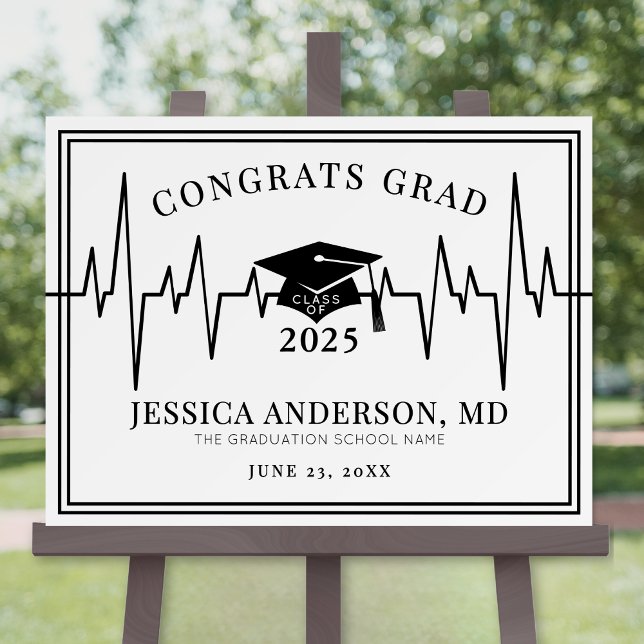 Medical School Graduation Sign (Medical School Graduation Welcome Sign)