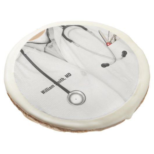Medical School Graduation Sugar Cookie (Angled)