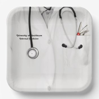 Medical School Healthcare Hospital Paper Plates by ebbies at Zazzle