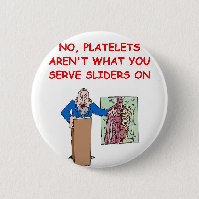 medical school joke pinback button (Front)