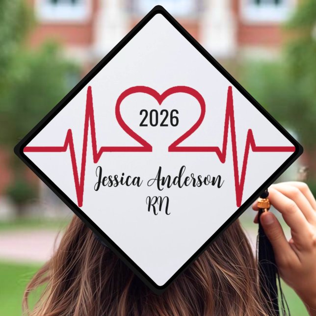 Medical School Nursing Graduation Cap Topper (Heart Medical School Nursing Graduation Cap Topper)