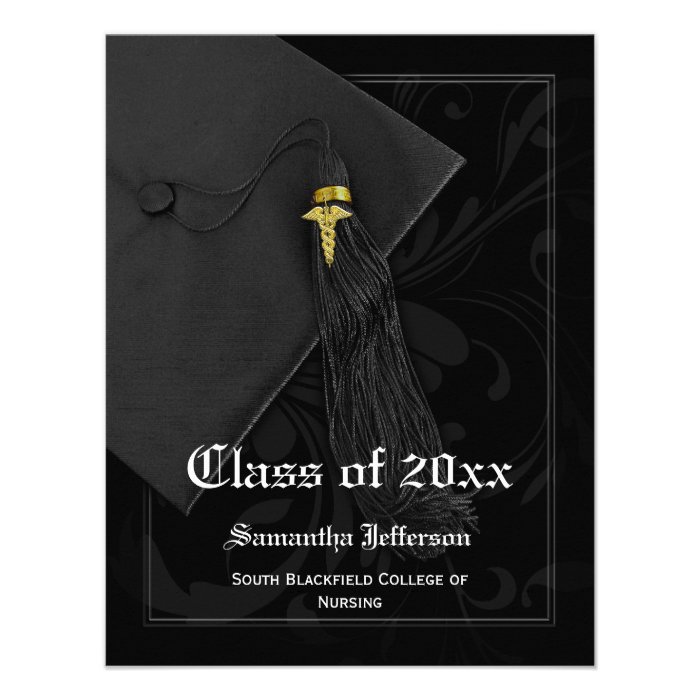 Medical School or Nursing Graduation Announcement