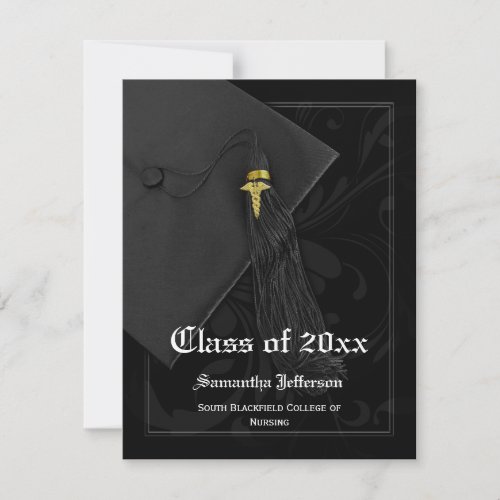 Medical School or Nursing Graduation Announcement