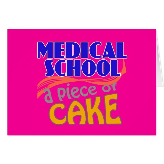 Medical School - Piece of Cake Cards (Front Horizontal)