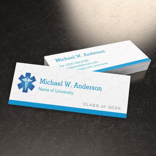 Medical School Student Graduation Name Card