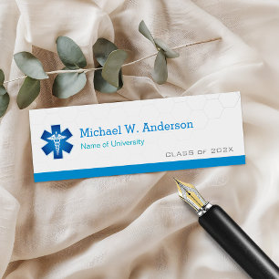 Medical School Student Graduation Name Card