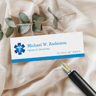 Medical School Student Graduation Name Card