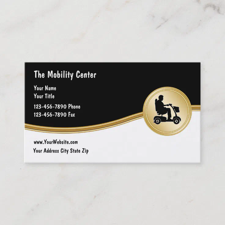 Medical Scooter Mobility Business Cards | Zazzle