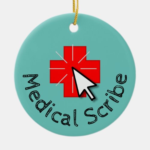 Medical Scribe Profession Ceramic Ornament