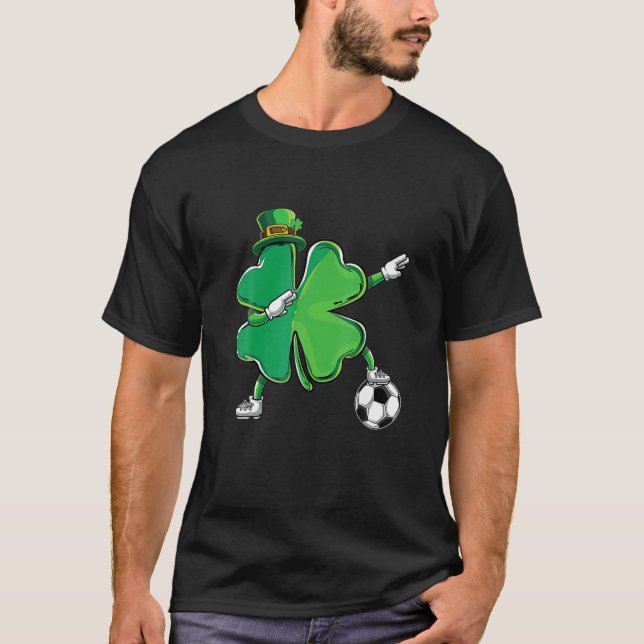 Medical Scrub Top Stethoscope Wearing Leprechaun (Front)