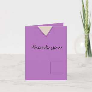 Medical Scrubs Nurse Doctor Violet Thank You