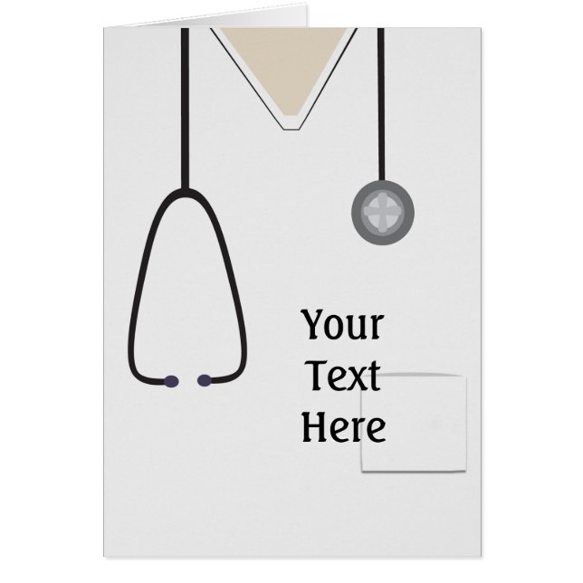 Medical Scrubs Nurse Doctor White Custom (Front)