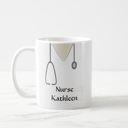 Medical Scrubs Uniform White Coffee Mug