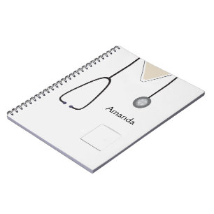 Medical Scrubs White Notebook