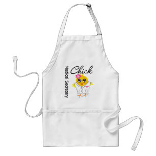 Medical Secretary Chick Adult Apron