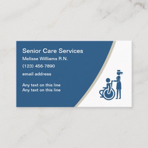 Medical Senior Care Business Cards