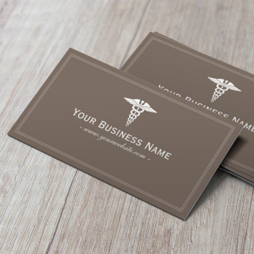 Customizable Simple Plain Medical Business Card